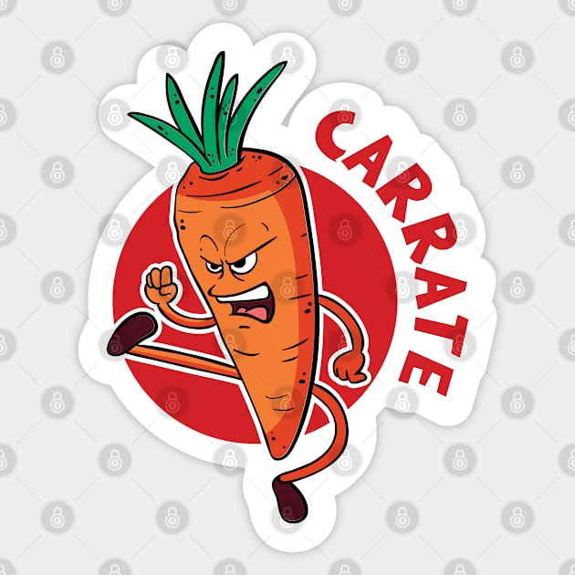 KARATE: Carrate Sticker by woormle